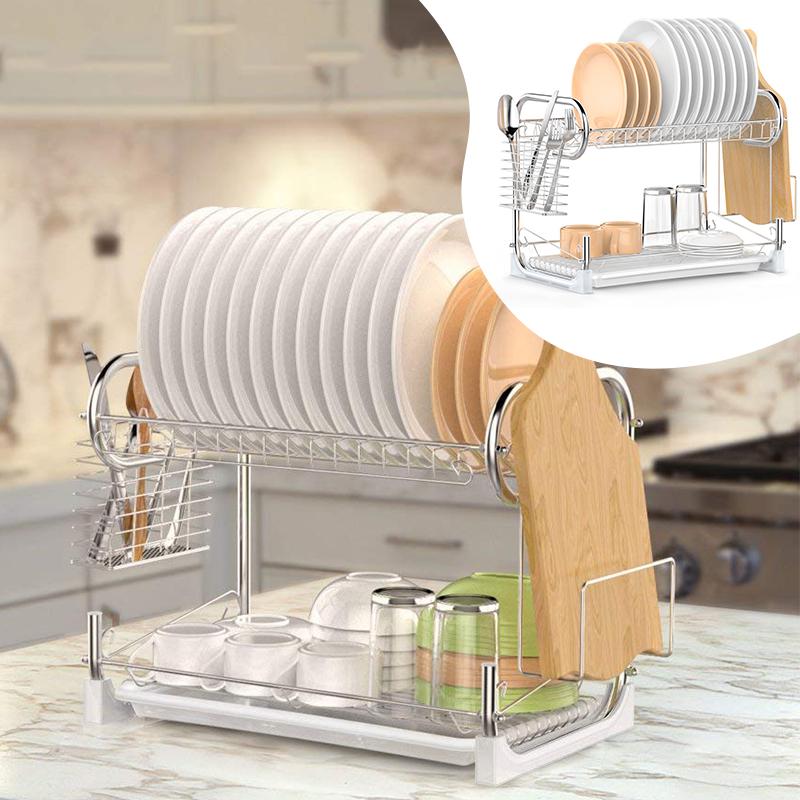 Сушарка для посуду Kitchen Storage металева - фото 4 Сушарка для посуду Kitchen Storage металева - фото 4