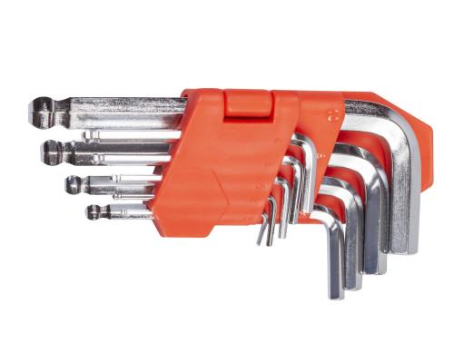 Набор ключей шестигранных Lavita LA 511604 L-образных с шаровым окончанием 9 шт. 1,5-10 мм