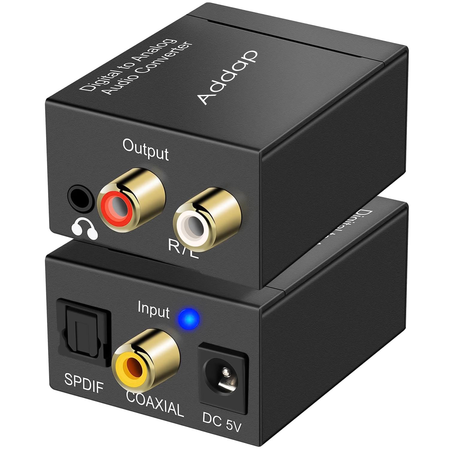 Преобразователь цифро-аналоговый Addap DAC-03 ЦАП из Toslink SPDIF и коаксиала на RCA/mini Jack