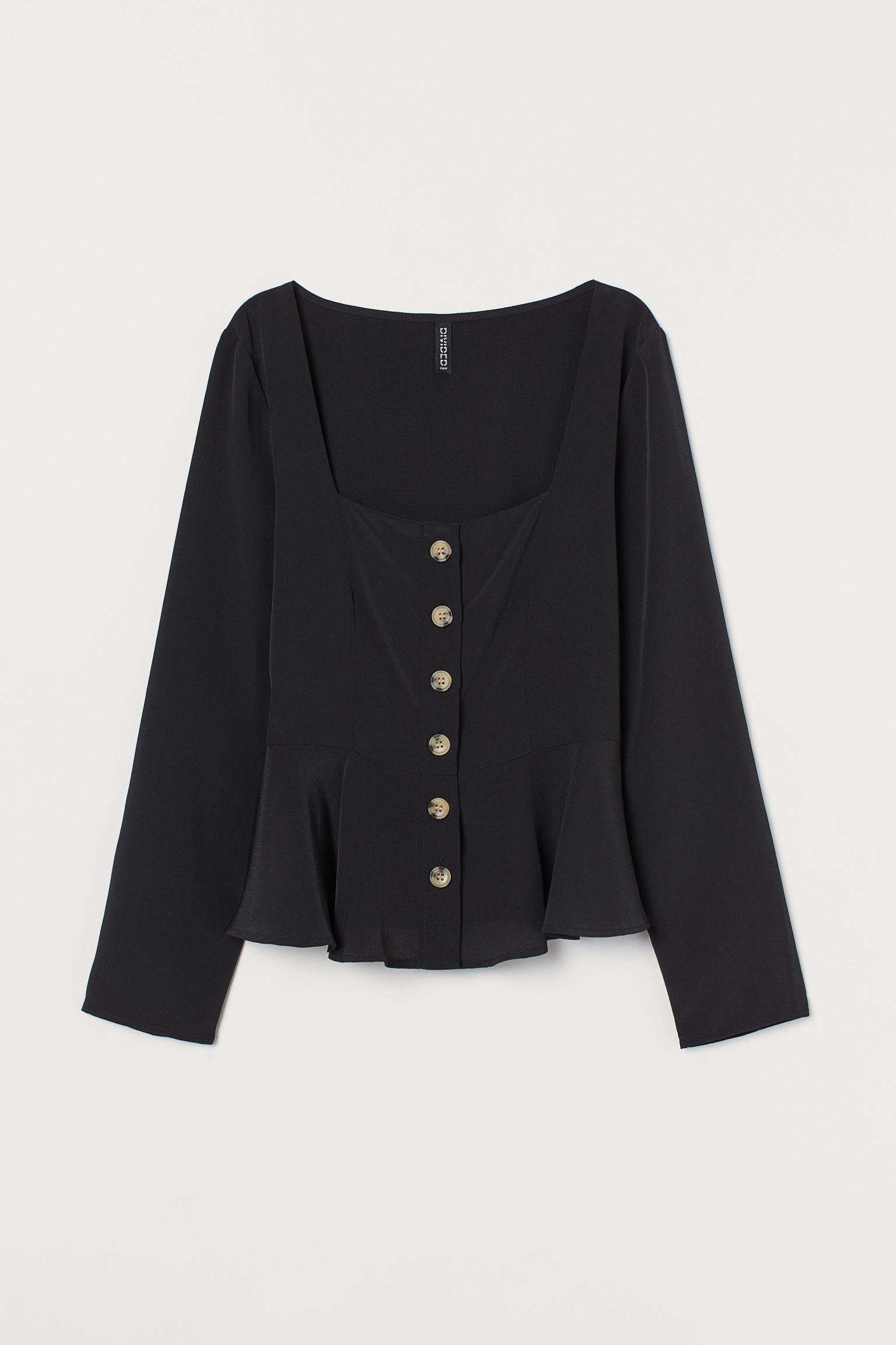 Блуза H&M р. 40 Черный (11078518841)