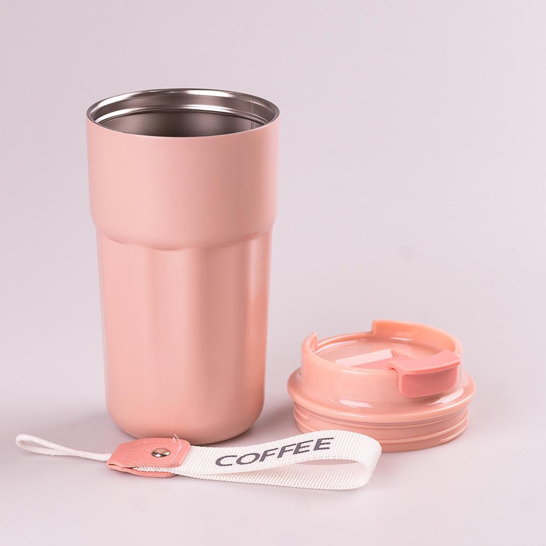 Термокружка из нержавеющей стали 0,45 л Розовый (2834)