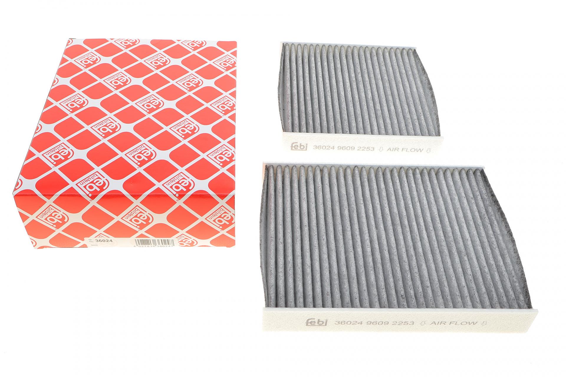 Фильтр салона FEBI BILSTEIN для Citroen C3/Peugeot 207/208 09- угольный 36024)