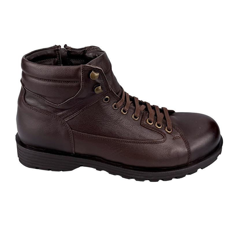 Ботинки мужские кожаные зимние N-004224 p. 40 26-26,5 см Коричневый