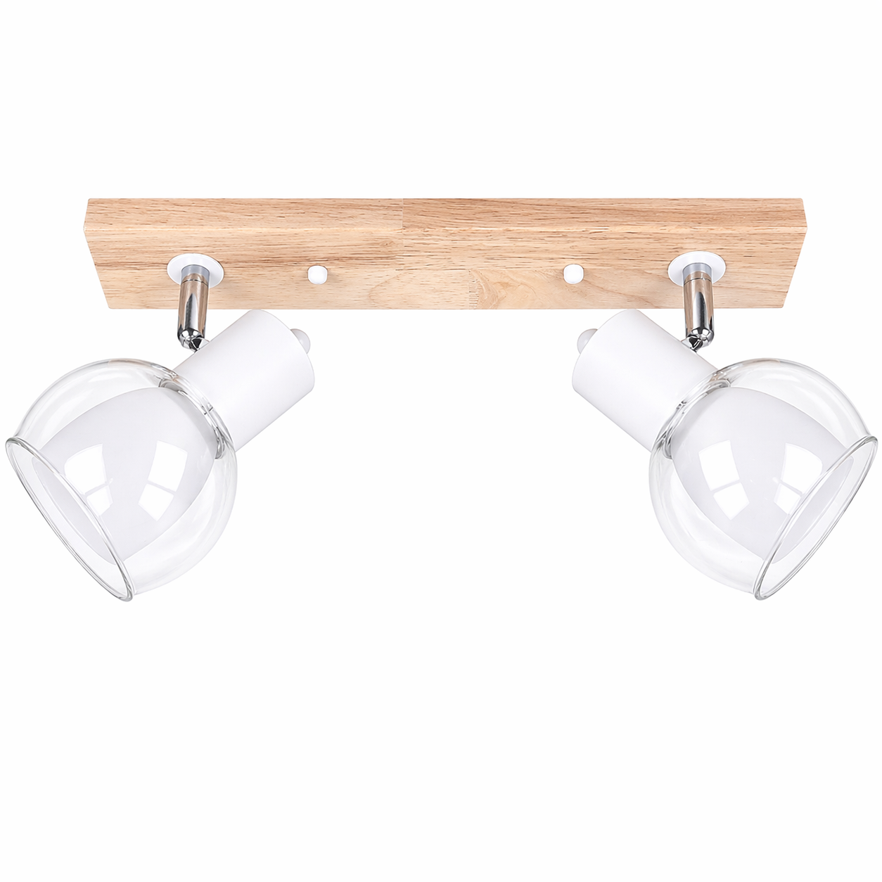 Люстра потолочная поворотная Sneha с деревом и стеклянными плафонами на 2 лампы E14 (9961115105/2)