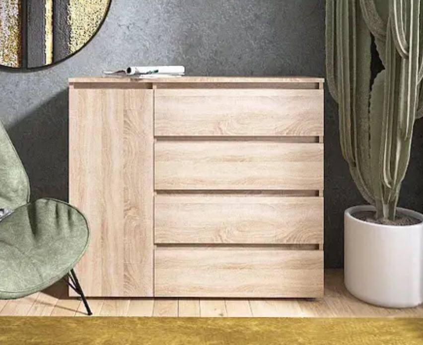 Комод КЛ-3 Лайт Эверест 930х380х1050 мм 1Д 4Ш Дуб сонома - фото 1 Комод КЛ-3 Лайт Эверест 930х380х1050 мм 1Д 4Ш Дуб сонома - фото 1