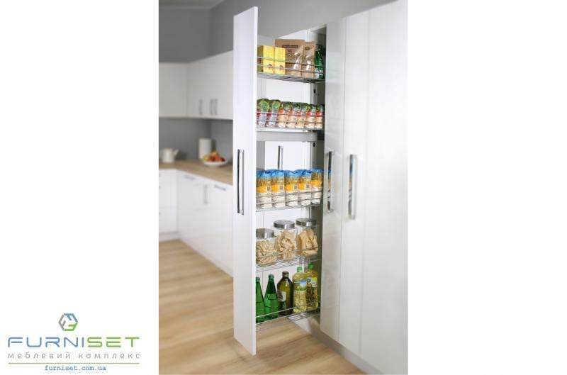 Карго левое боковое Rejs Maxima Evo на 5 полок 150x1700 мм Хром/Белый (WE27.5337.08.374) - фото 2