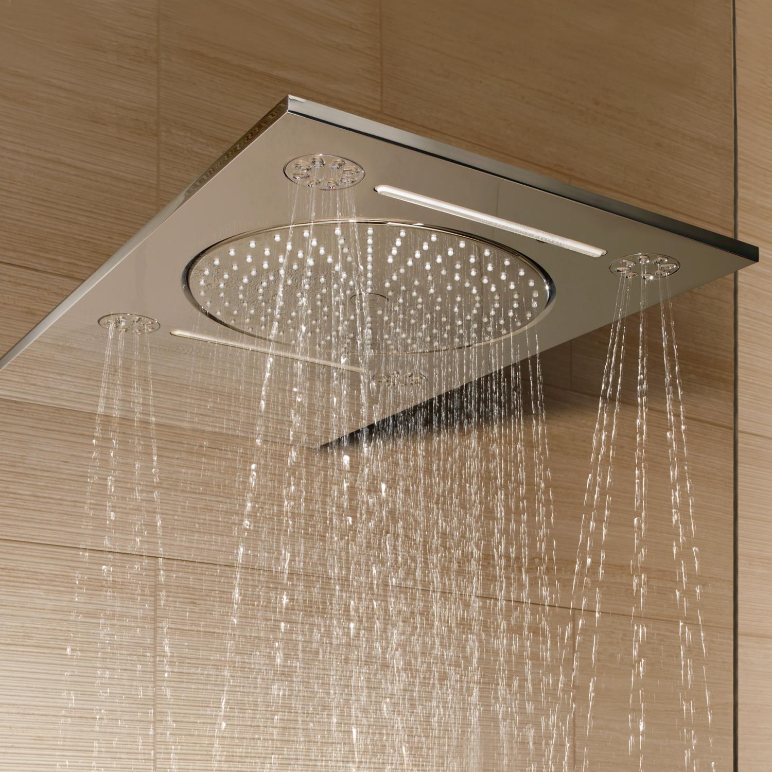 Душ верхний с кронштейном Grohe Rainshower F-Series 15" 27938001 381 мм Хром (150766) - фото 3