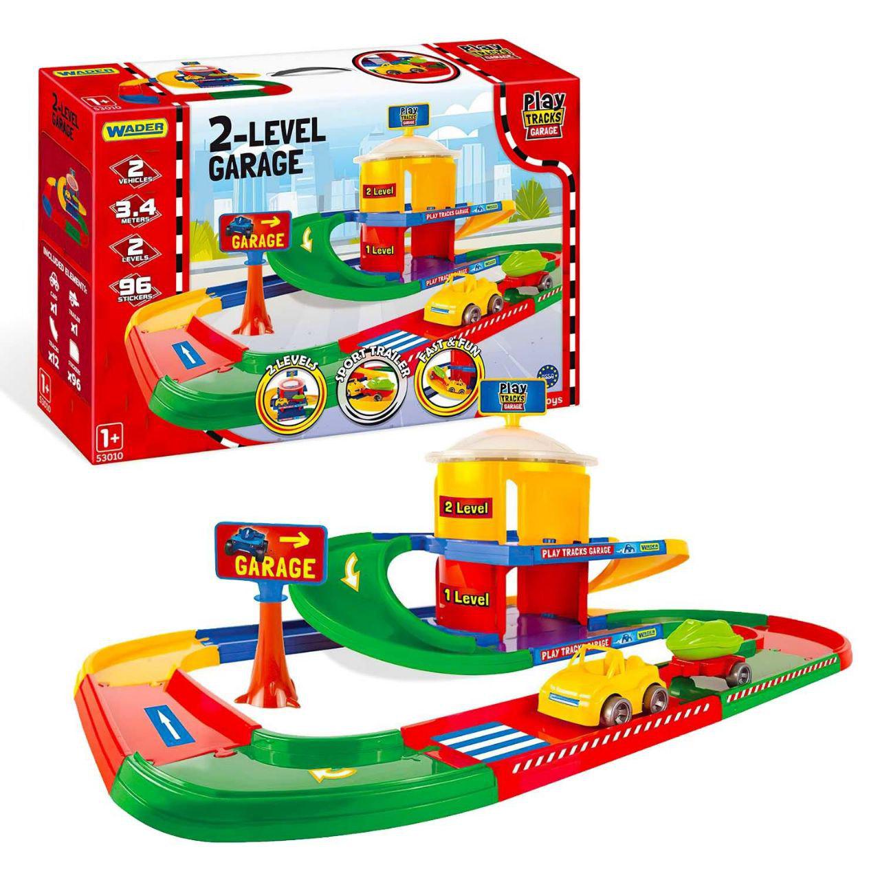 Гараж игрушечный Play Tracks Wader 53010 с 2 этажами (23299341) - фото 2 Гараж игрушечный Play Tracks Wader 53010 с 2 этажами (23299341) - фото 2