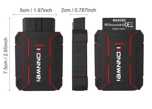 Автосканер KONNWEI MAXOBD Bluetooth 5.2 - фото 4