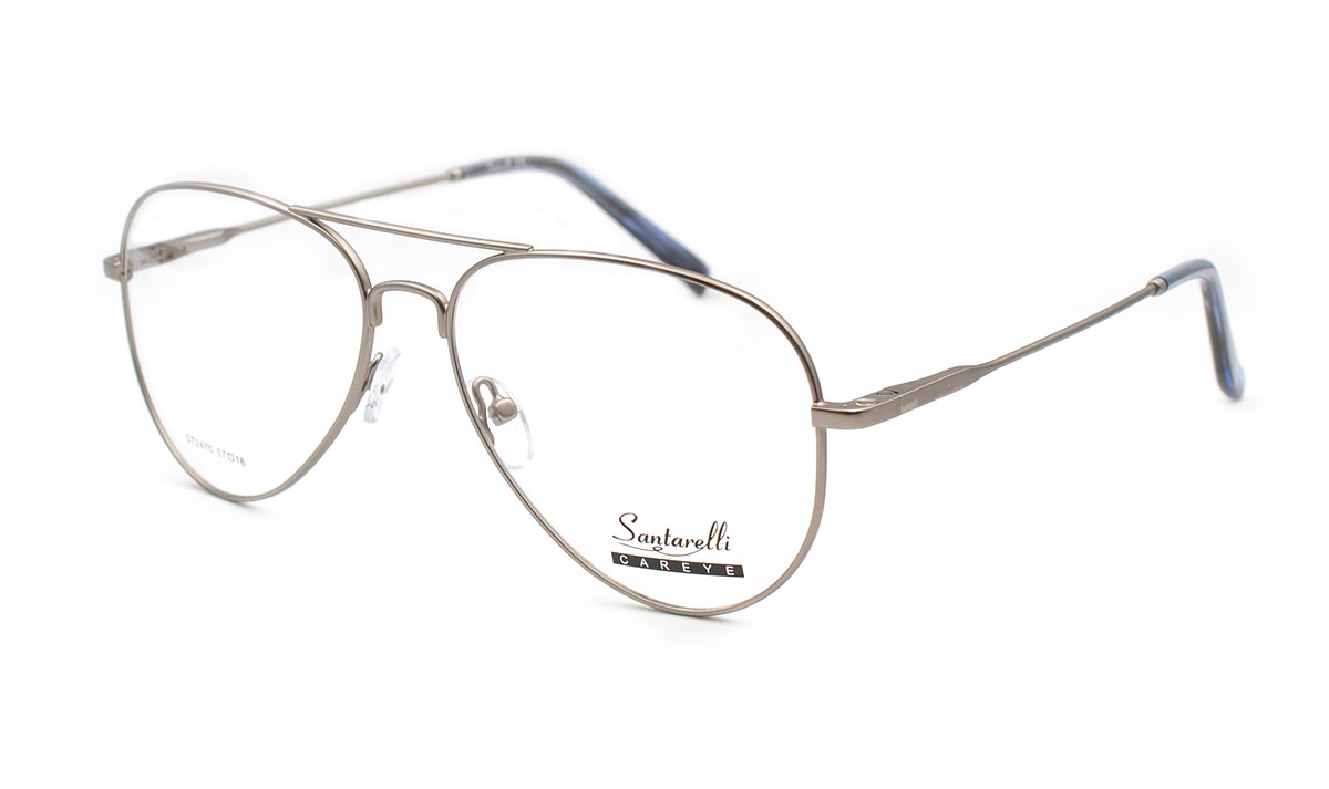 Оправа для окулярів Santarelli 2470-C3 авіатор з двома магнітними насадками сонцезахисна та поляризаційна (09510)