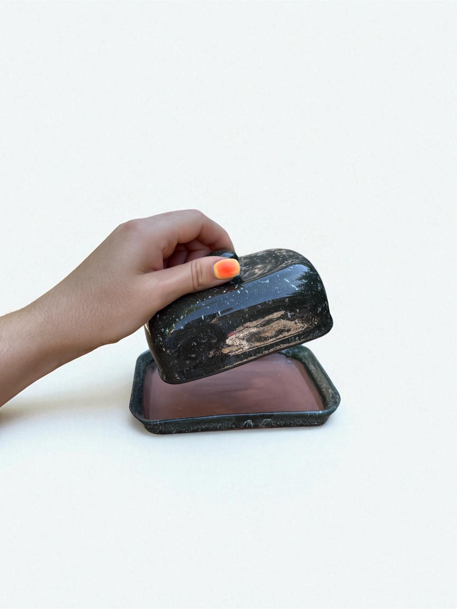 Масленка ручной работы Зеленый (28830790) - фото 4 Масленка ручной работы Зеленый (28830790) - фото 4