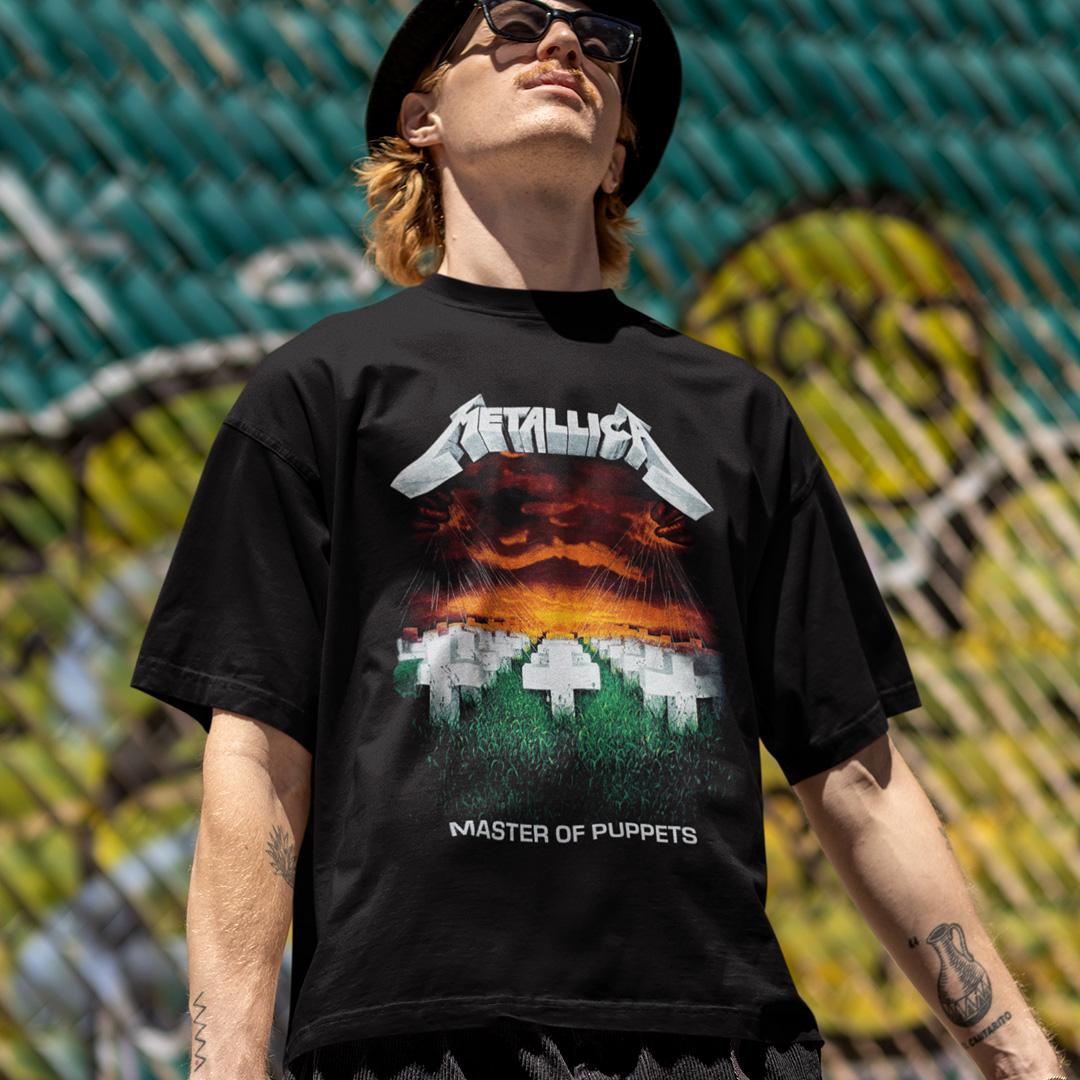 Футболка унисекс Metallica Master Of Puppets 1986 2XL Черный