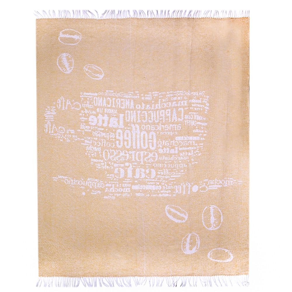 Плед хлопковый Love You Кофе 140x200 см (4373)