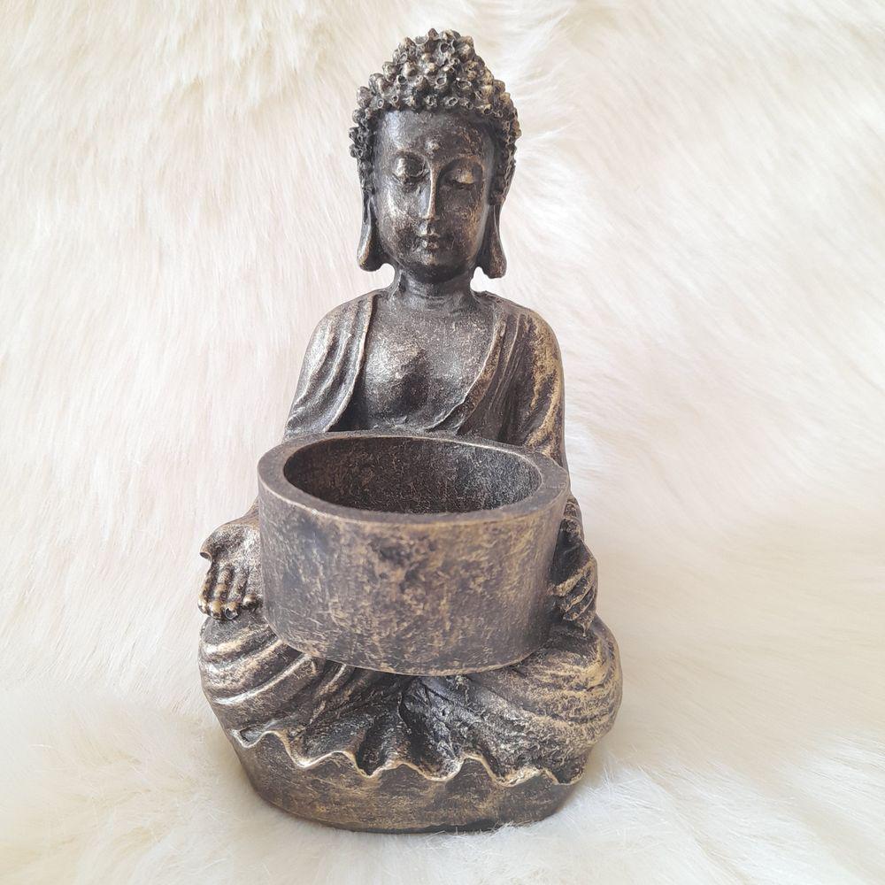 Підсвічник Гранд Презент Будда просить ПП702а 15х10х10 см Золотий - фото 2 Підсвічник Гранд Презент Будда просить ПП702а 15х10х10 см Золотий - фото 2