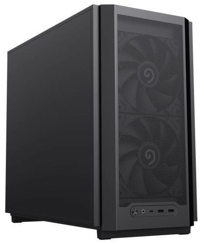 Корпус GameMax F36 Dark, черный, без БП, Mini Tower, Micro ATX / Mini ITX, Type-C / 2xUSB 3.0, макс. CPU - 169 мм / VGA - 350 мм,