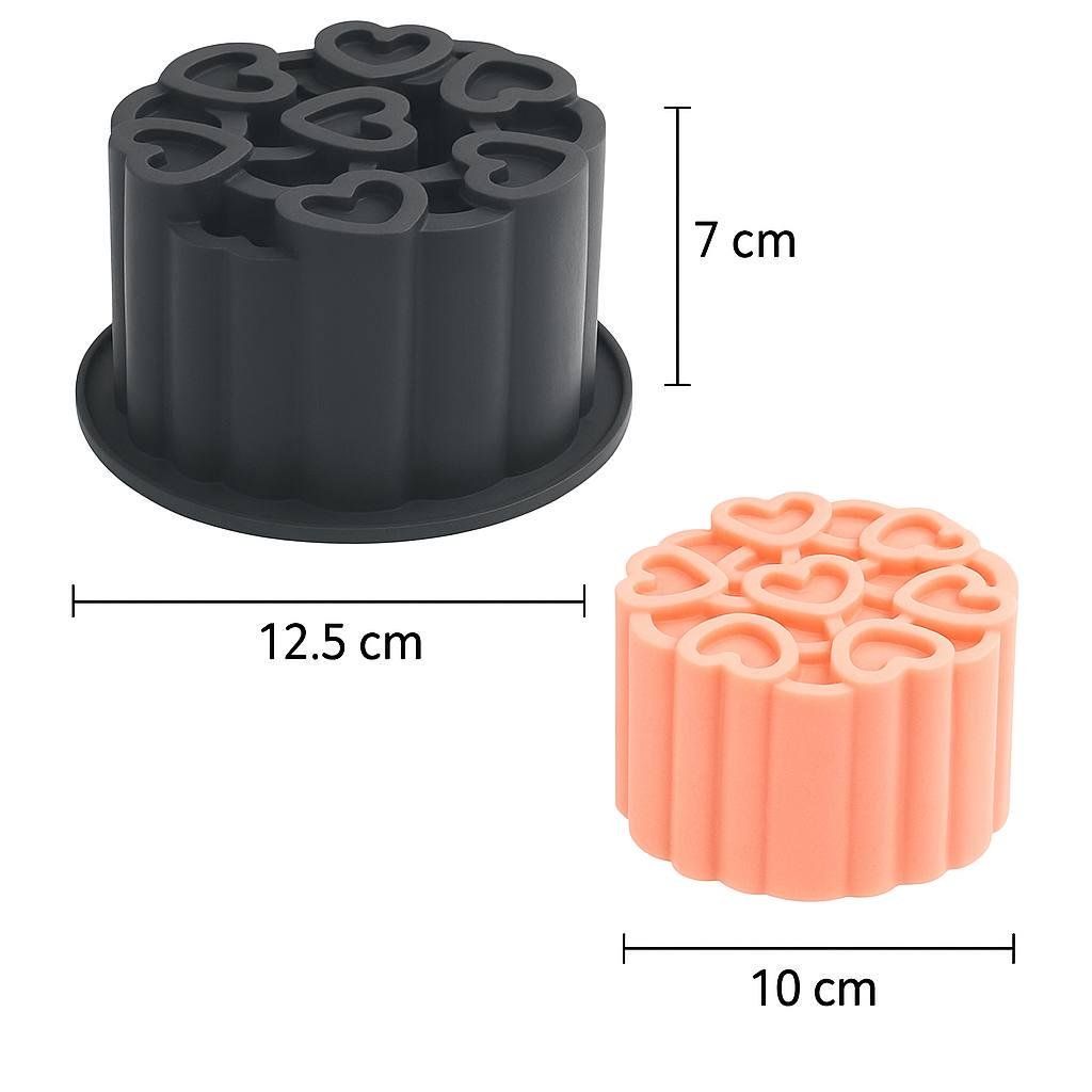 Форма для бенто торта Серця ММ-G449 силіконова (fc0d602a) - фото 2