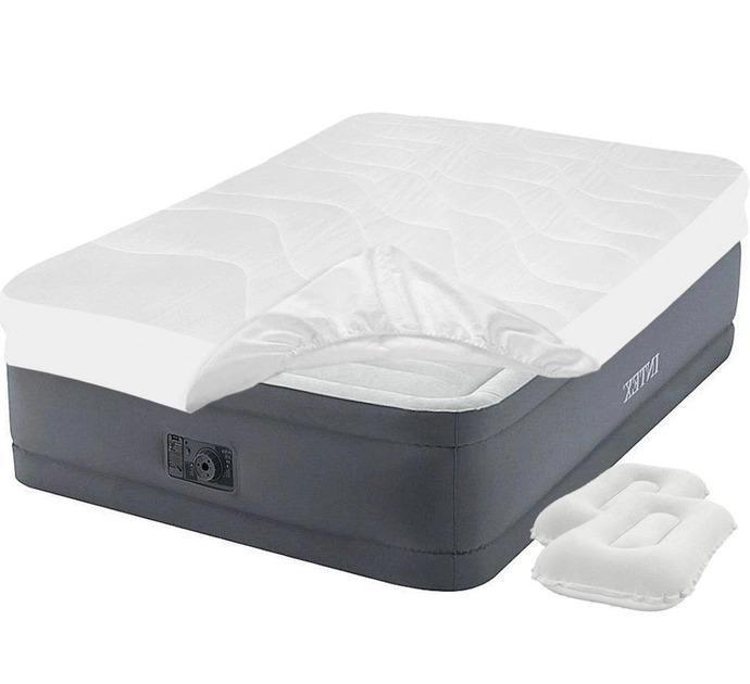 Надувний матрац полуторний велюровий Intex 64904 з вбудованим електронасосом 137х191х46 см - фото 5 Надувний матрац полуторний велюровий Intex 64904 з вбудованим електронасосом 137х191х46 см - фото 5