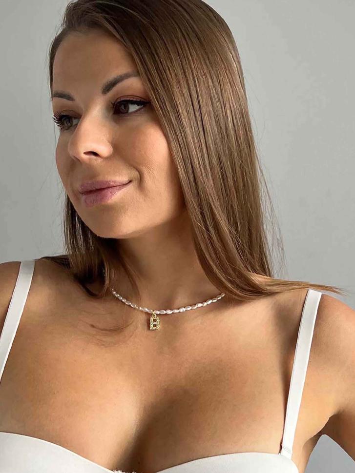 Чокер LeBijou з літерою Б/B (5371) Чокер LeBijou з літерою Б/B (5371)