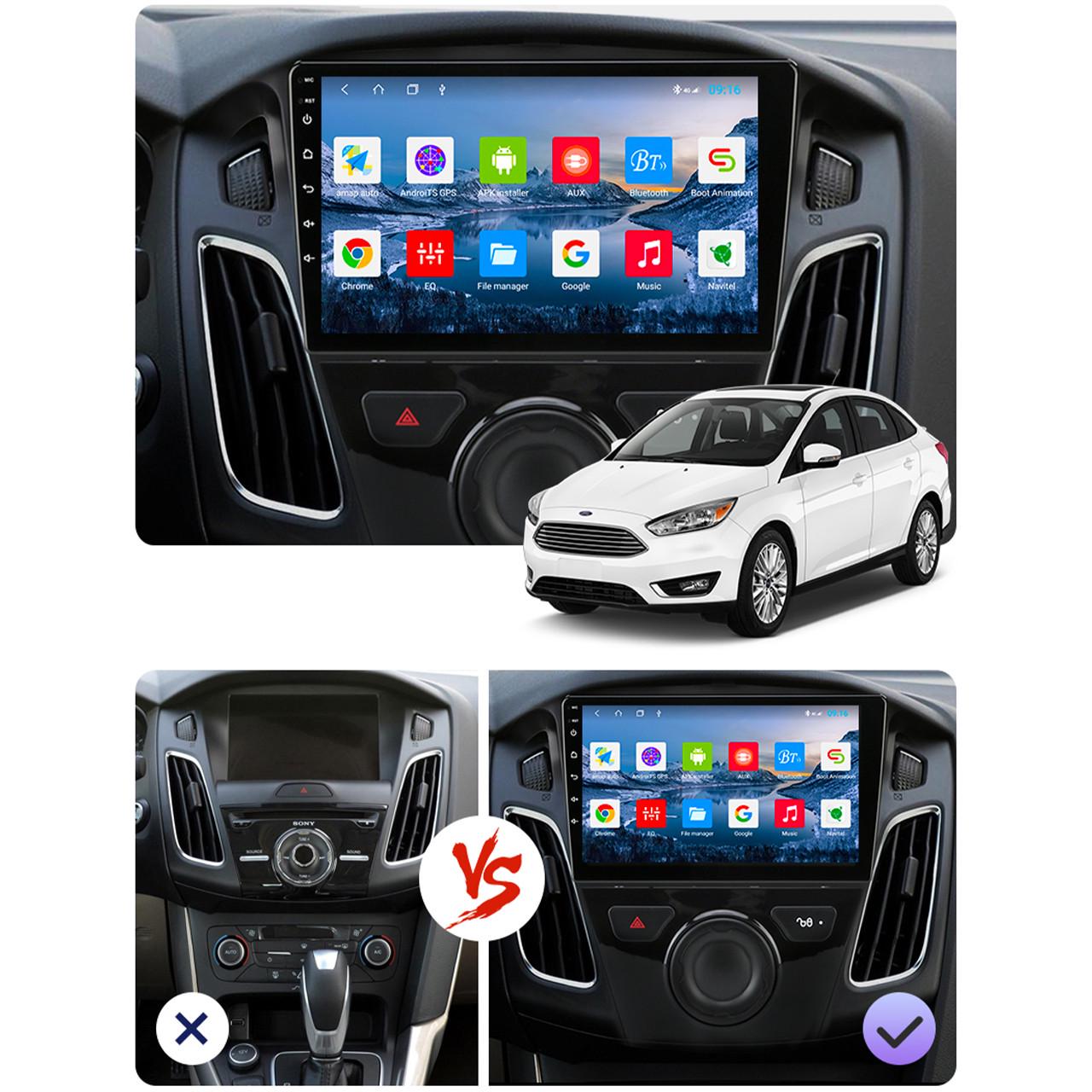 Магнитола штатная Lesko для Ford Focus III Restyling 2014-2019 9" 4/32Gb 4G Wi-Fi CarPlay Premium GPS Android - фото 2