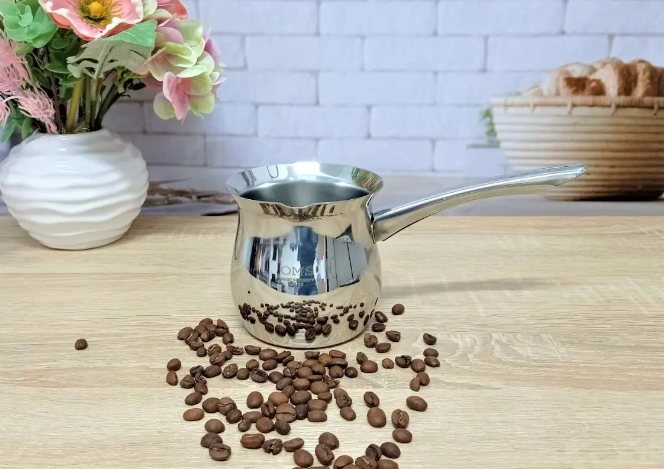 Турка для кави OMS з нержавіючої сталі 18/10 1,25 л (7016-7) - фото 5