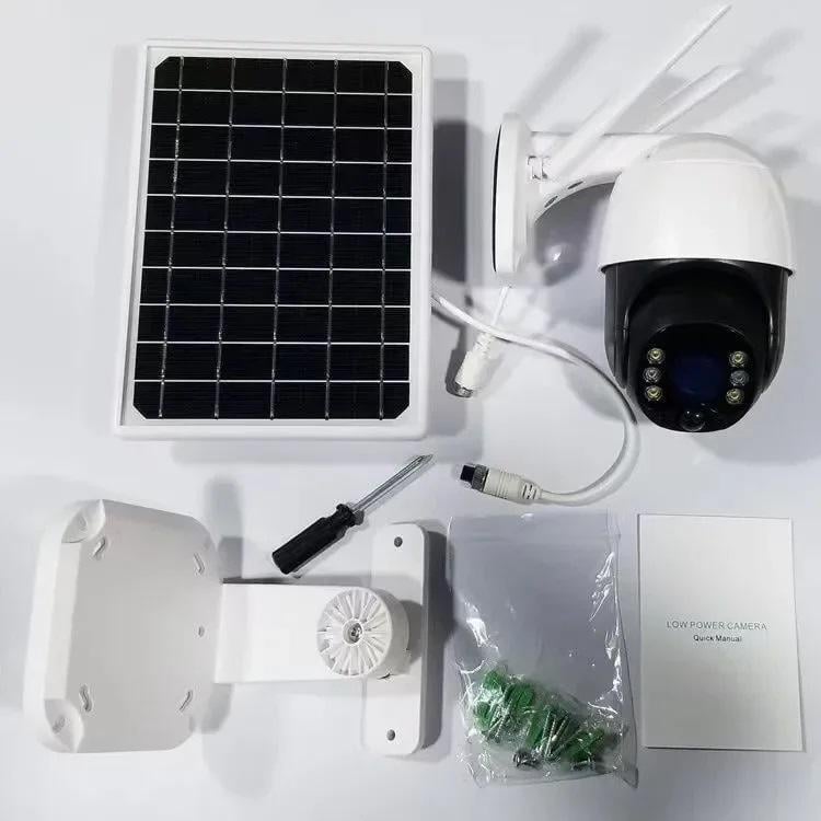 Камера відеоспостереження 4G Solar Camera ICSEE 3 Мп FHD 6х18650 із сонячною панеллю (MER-15336_5524) - фото 5