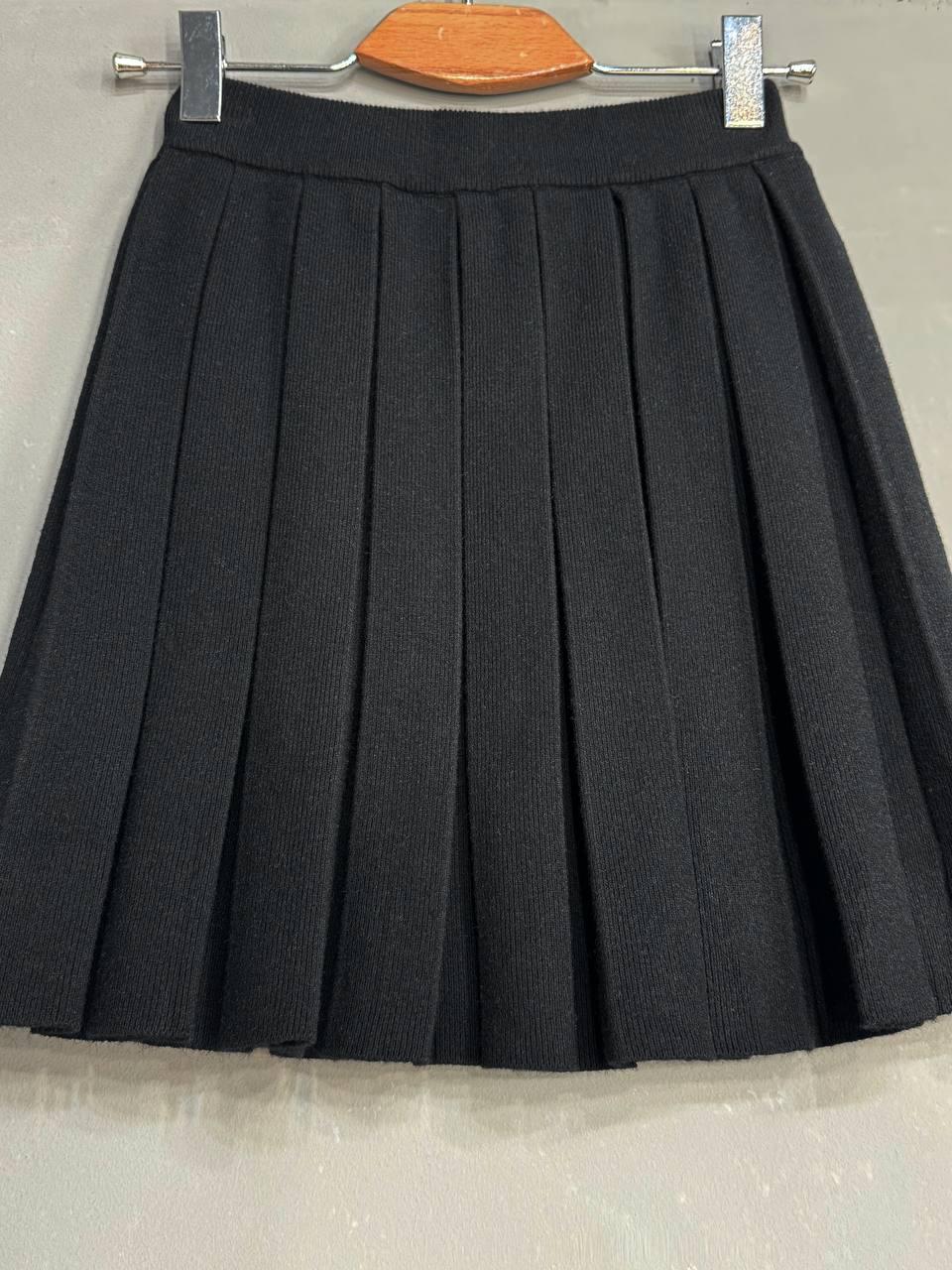 Спідниця жіноча A-N 9956 в’язана тепла у складку на резинці OS Чорний (4907) - фото 5 Спідниця жіноча A-N 9956 в’язана тепла у складку на резинці OS Чорний (4907) - фото 5