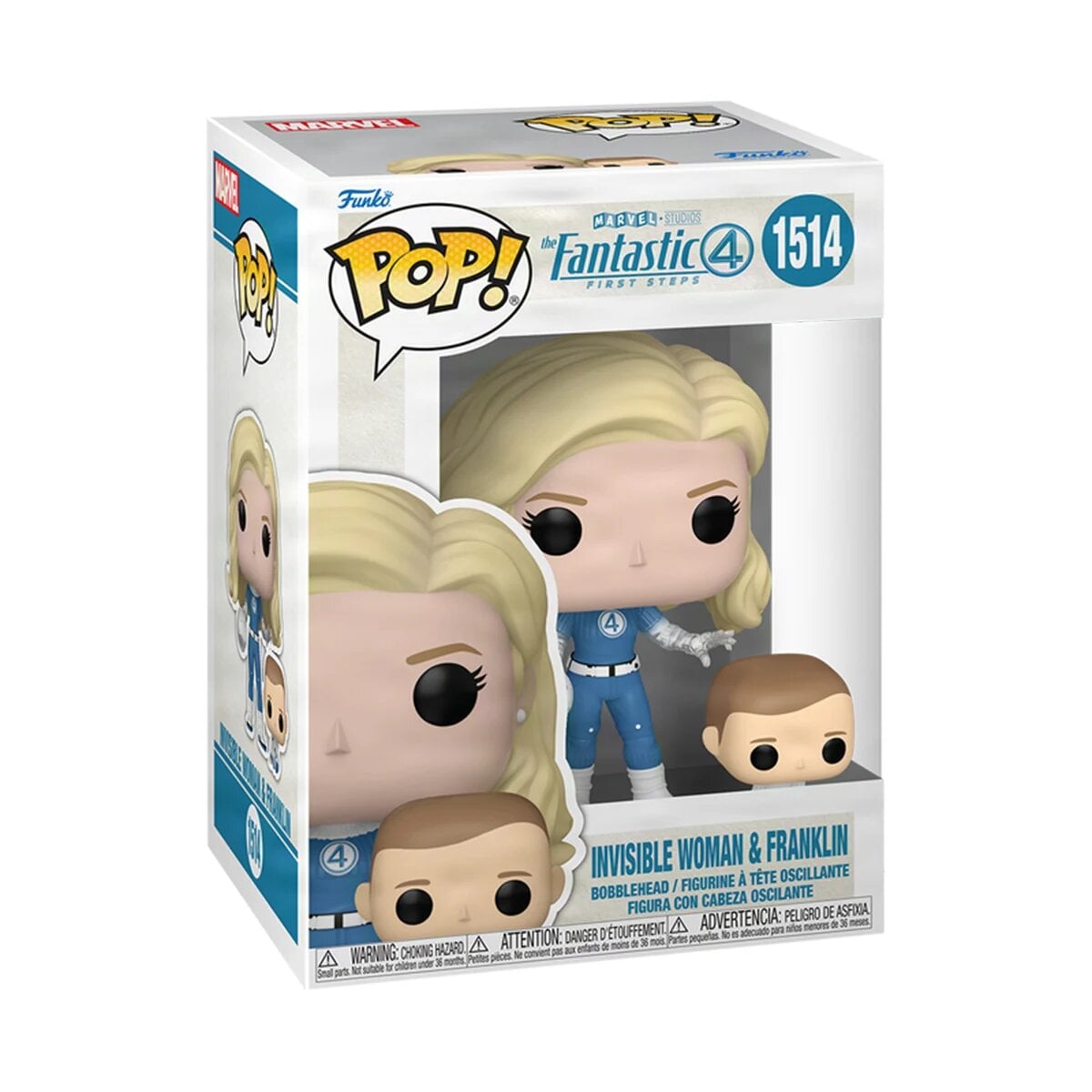 Набор игровых фигурок Funko POP Фантастическая 4 Первые шаги Невидимая женщина и Франклин виниловые (83583)