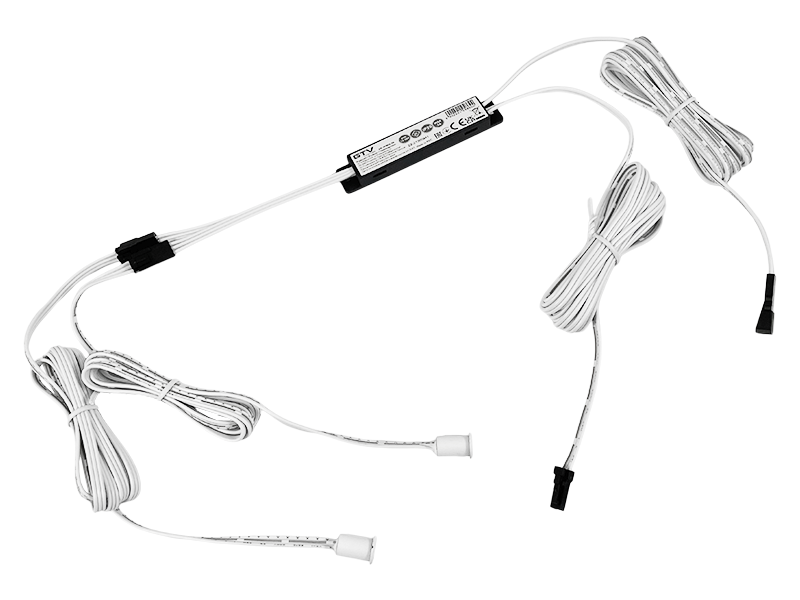 Выключатель бесконтактный GTV Micro IR 2 датчика Белый (8080)