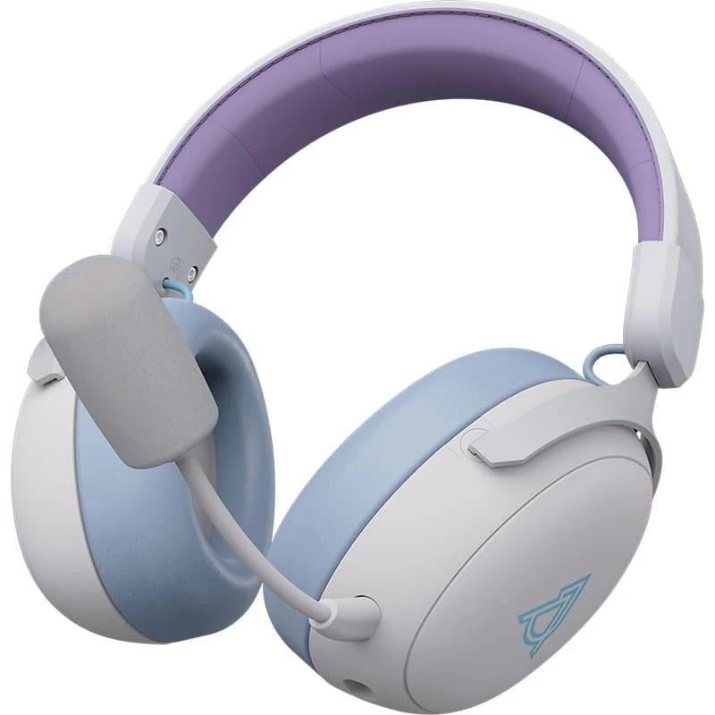 Наушники беспроводные Ajazz AHM08 MAX Bluetooth 5.3 3 режима подключения до 80 ч White (AHM08-MAX-PWB)