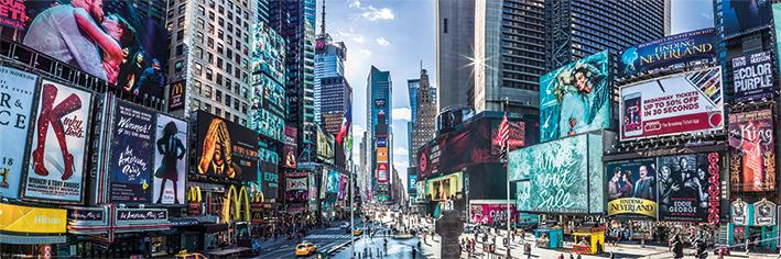 Постер плакат Нью-Йорк Панорамный Таймс Сквер/York Times Square Panoramic 30x91,5 см Постер плакат Нью-Йорк Панорамный Таймс Сквер/York Times Square Panoramic 30x91,5 см