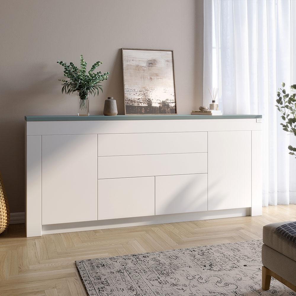 Комод Lion Ларри-2 Нимфея Альба/Гранит серый (Lion-041065)