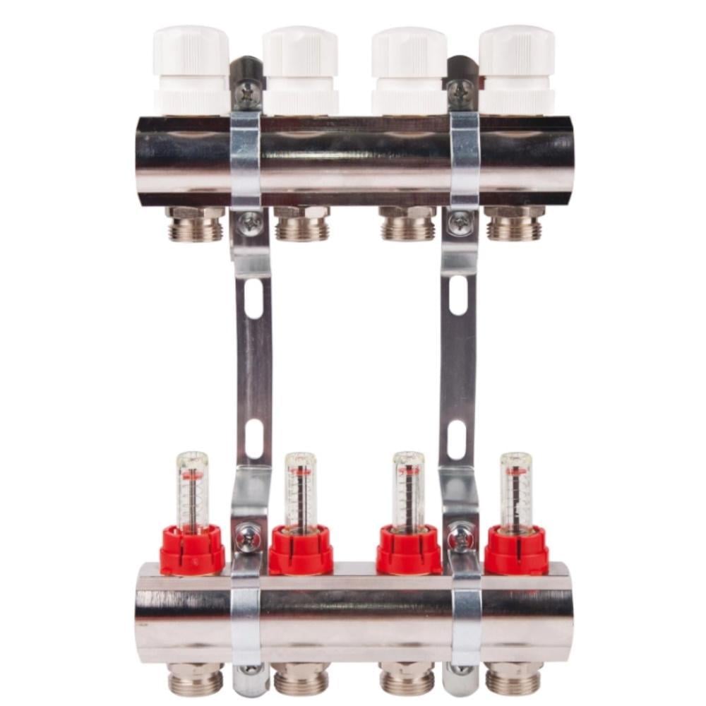 Коллектор SD Plus с расходомерами и термостатическими кранами 1" 11 выходов (SD235W11)