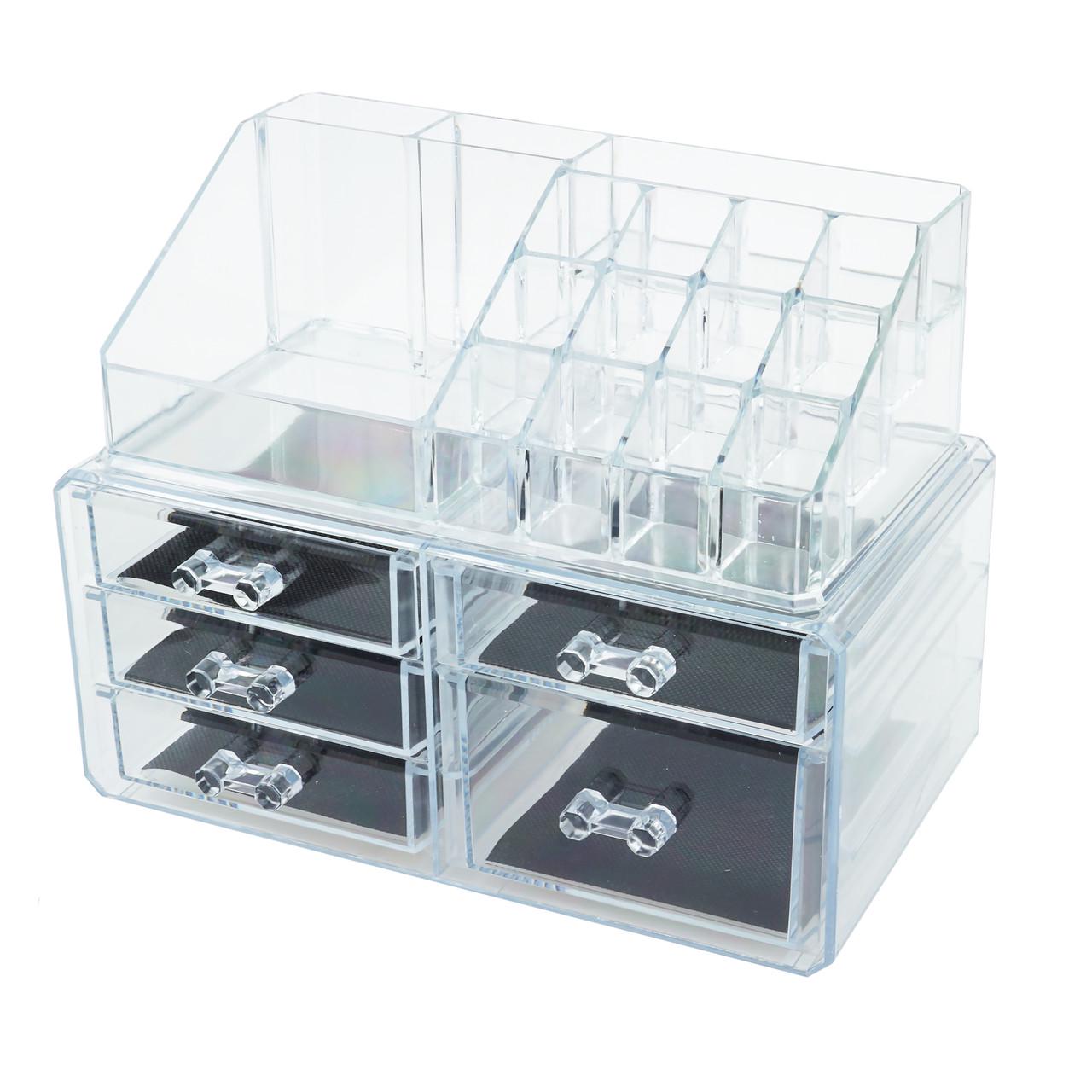 Органайзер-стойка Supretto для косметики с 5 ящичками Прозрачный (893049125)