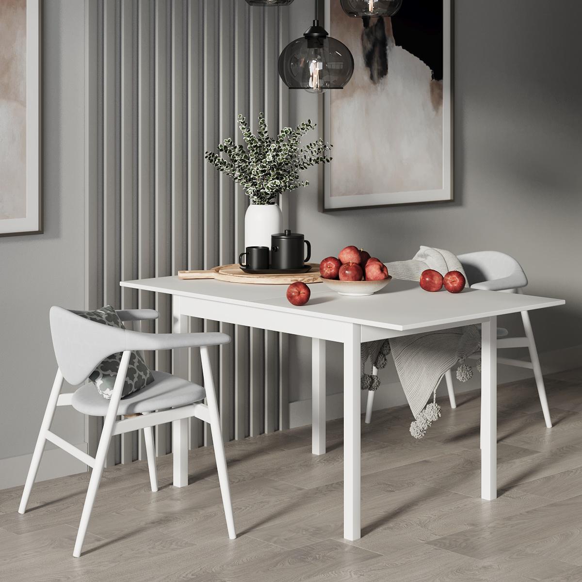 Обеденный стол-трансформер Lunch 900x765x600 мм Белый бриллиант/Белый (GATB19010000010) - фото 3 Обеденный стол-трансформер Lunch 900x765x600 мм Белый бриллиант/Белый (GATB19010000010) - фото 3