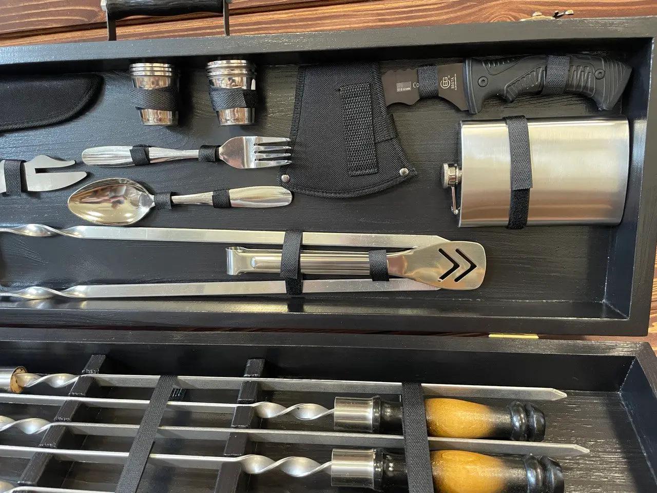 Набір шампурів Гриль-2 у кейсі (10647927) - фото 4 Набір шампурів Гриль-2 у кейсі (10647927) - фото 4