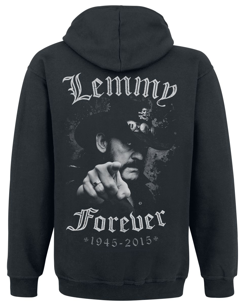 Толстовка с молнией Motorhead Lemmy Forever S Черный (12662) - фото 2 Толстовка с молнией Motorhead Lemmy Forever S Черный (12662) - фото 2