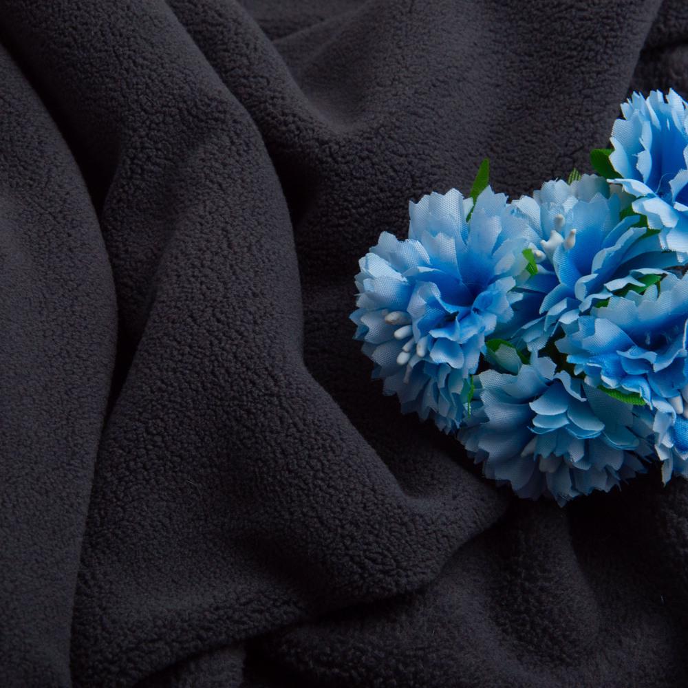 Тканина фліс преміум Тедді 360 г/м2 140 см Графіт (26629) - фото 4 Тканина фліс преміум Тедді 360 г/м2 140 см Графіт (26629) - фото 4