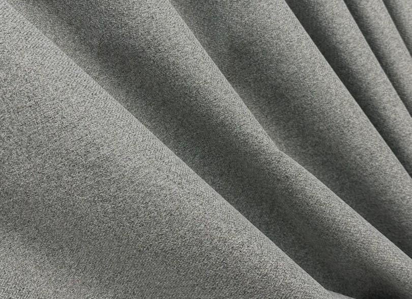 Тканина шторна льон блекаут однотонний Сірий (1821ш)