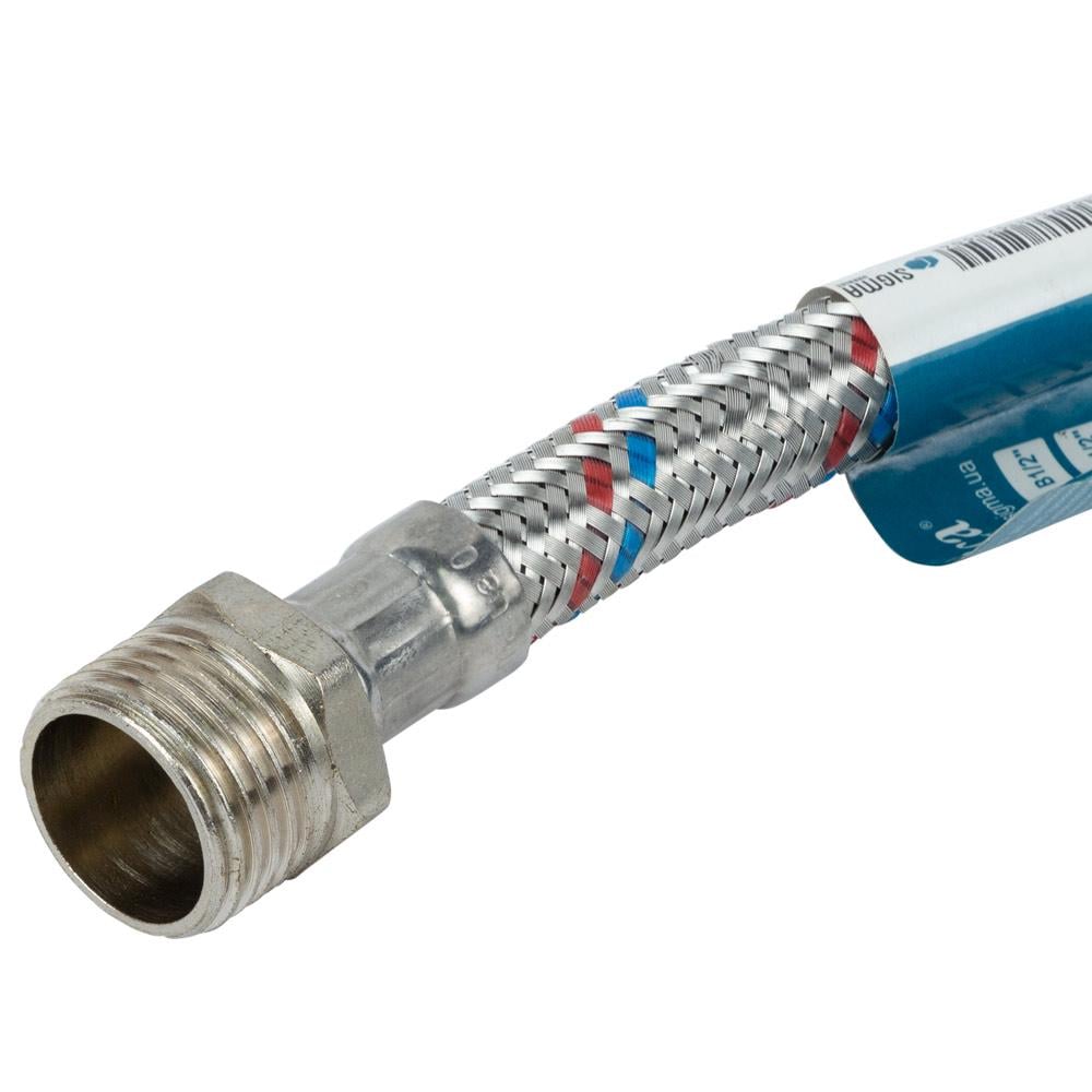 Шланг для подводки воды Aquatica XA-5220 гибкий универсальный ВВ 60 см 1/2" (9790640) - фото 2