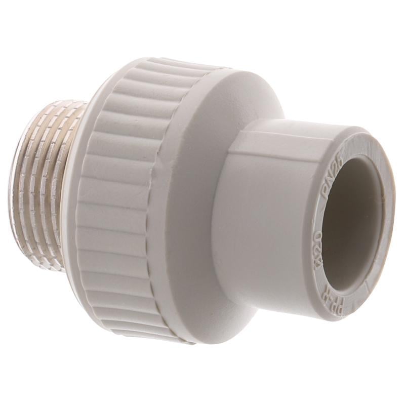 Муфта з'єднувальна Europroduct EP.0059 поліпропіленова зовнішня різьба-пайка 20x3/4" M ЗР (OL-EP3984) - фото 2 Муфта з'єднувальна Europroduct EP.0059 поліпропіленова зовнішня різьба-пайка 20x3/4" M ЗР (OL-EP3984) - фото 2