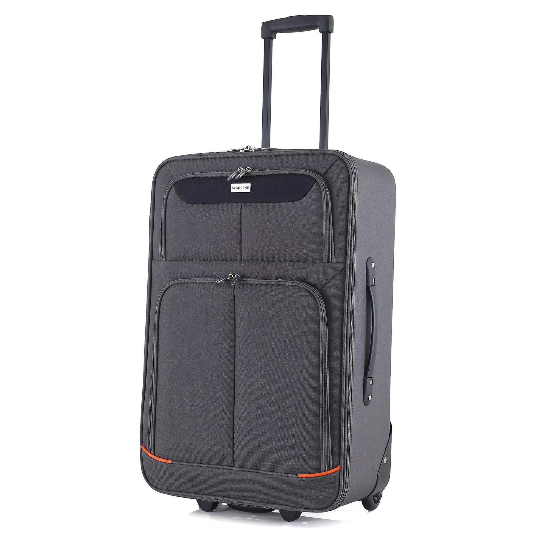 Чемодан SEMI LINE 24" M Grey/Orange Lines (T5754-2) Чемодан SEMI LINE 24" M Grey/Orange Lines (T5754-2)