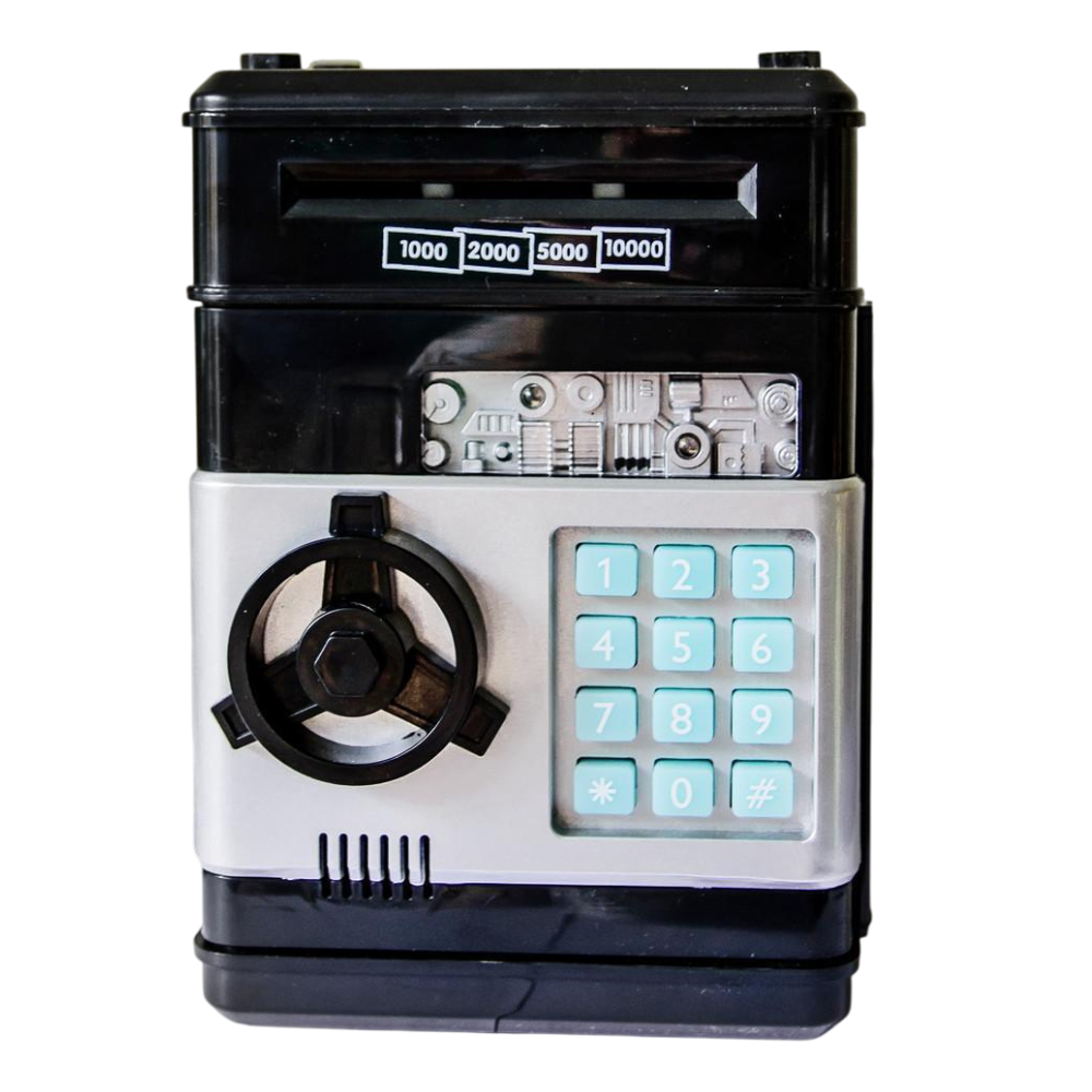 Копилка детская с кодовым замком/звуковыми эффектами Черный (1864)