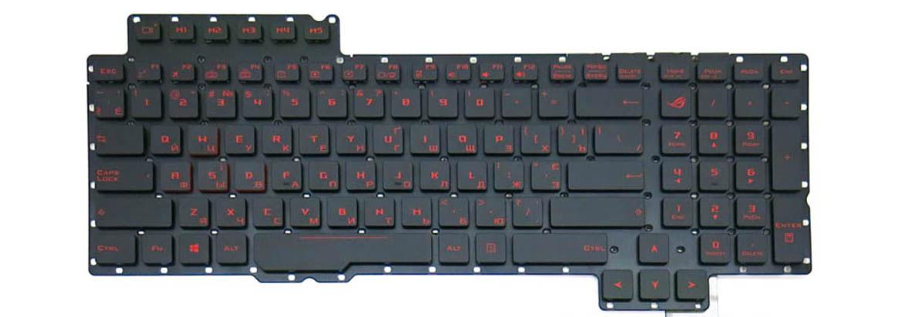 Клавиатура для ноутбука Asus G752VL с подсветкой клавиш (0KNB0-E610RU00)