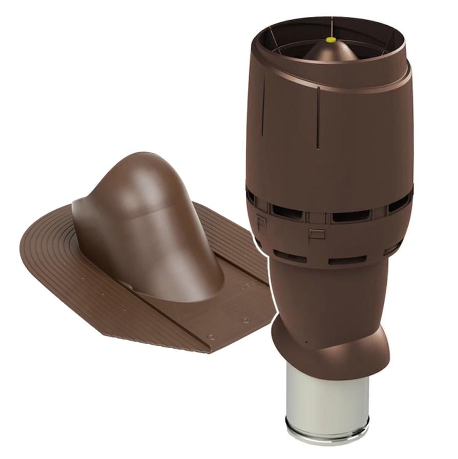Вихід вентиляційний Vilpe FLOW для бітумної черепиці утеплений Ø 160 мм 500 мм 8017 Коричневий (30111329) - фото 1 Вихід вентиляційний Vilpe FLOW для бітумної черепиці утеплений Ø 160 мм 500 мм 8017 Коричневий (30111329) - фото 1