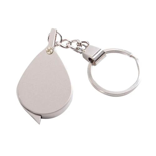 Лупа міні кишенькова 20x брелок лінза скляна Silver (957109) - фото 2 Лупа міні кишенькова 20x брелок лінза скляна Silver (957109) - фото 2