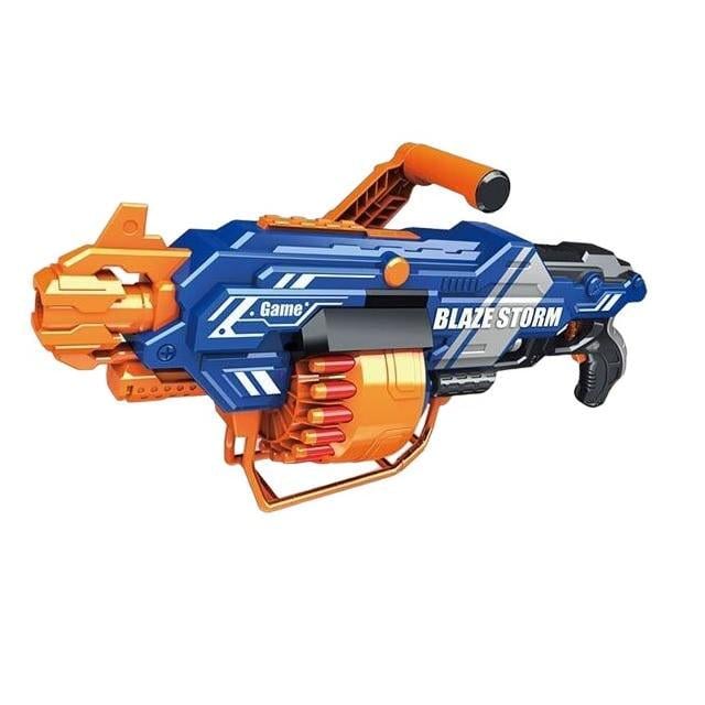 Автомат игрушечный звук 40 мягких патронов дополнительная ручка Blue (140811)