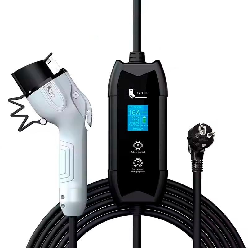 Зарядка для электромобиля Feyree 3,5 кВт 16A Type1 Cat-EV-F8 3,5 м (FY3.5-16-1PH-TP1-F8-C3.5) Зарядка для электромобиля Feyree 3,5 кВт 16A Type1 Cat-EV-F8 3,5 м (FY3.5-16-1PH-TP1-F8-C3.5)