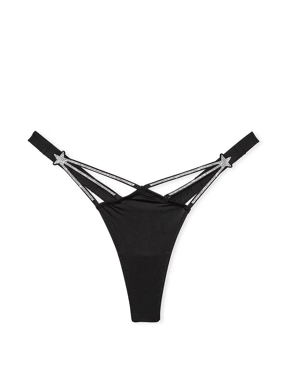 Труси Victoria's Secret Starstruck Shine High-Leg Thong Panty XS Чорний (27921817)
