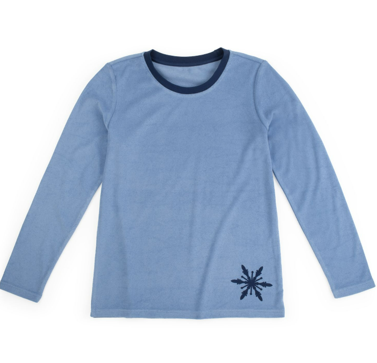 Пижама махровая женская Blue Motion 187K S Синий/Разноцветный (187K/S) - фото 4