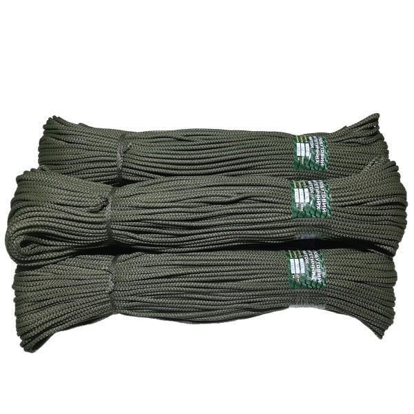 Шнур з наповнювачем із синтетичних ниток 100 м 4 мм Хакі (В-118)